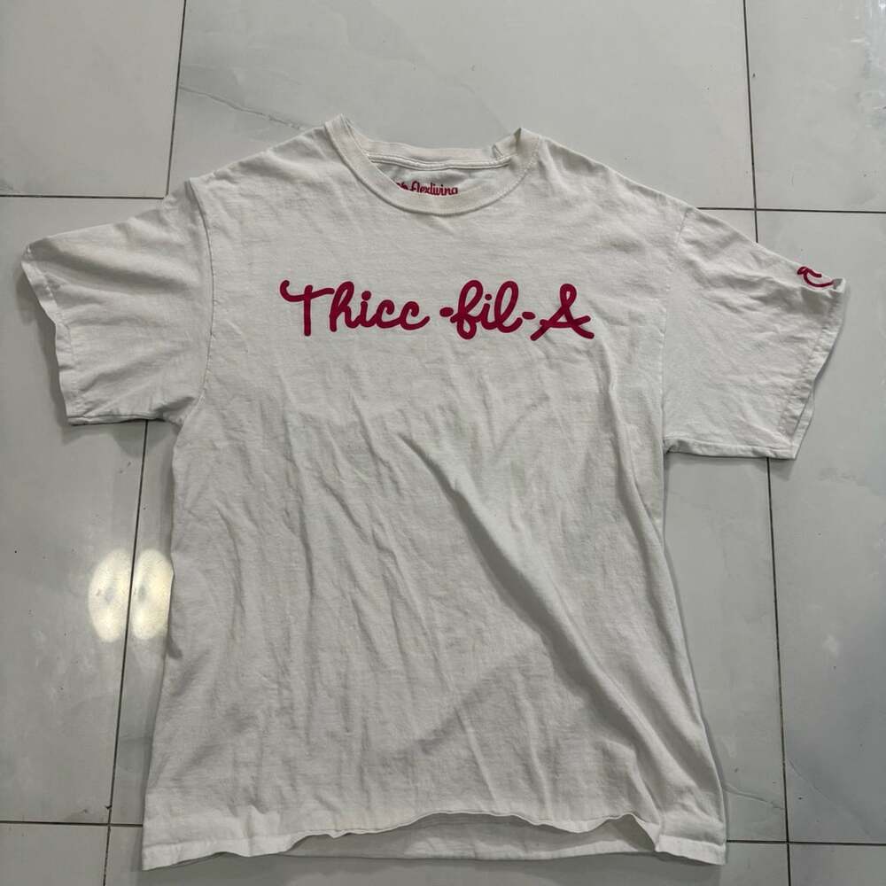 Flexliving Thicc-fil-A T-Shirt  White